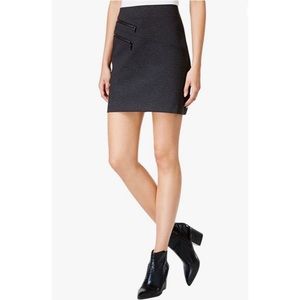 Bar III Gray Pencil Skirt with Asymmetrical Zipper